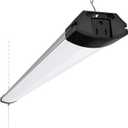 Barrina BS84 LED Shop Lights 4FT for Workshop, 84W 10000LM 6500K, 1 Pack, Black-84W-1 Pack