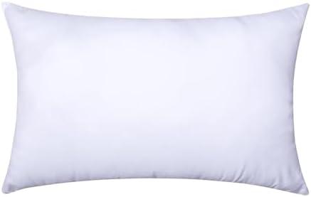 MIULEE Throw Pillow Insert Premium Pillow Stuffer Sham Rectangle Form for Decorative Cushion Bed Couch Sofa 20x36 Inch