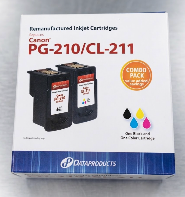 Data Products Remanufactured Inkjet Cartridges Canon PG-210/CL-211 Combo Pack