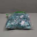 Geosar 100 Pcs 3 Size Christmas Poinsettia Flowers with Clips Glitter Artificial Flowers Small Christmas Tree Ornaments Faux for Xmas Party DIY Craft Wreath Garland New Year, 3/4/6 Inches(Mint Green)