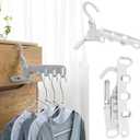 YZÉ Foldable Travel Drying Rack, Portable 5-Tier Collapsible Clothes Dryer Stand for Laundry, Ideal for Hotel, Cruise, Apartment, Dorm Room, Bathroom - 5 Pack