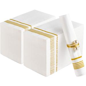 200 Pack Paper Napkins Guest Towels Disposable Premium Quality 3-ply Dinner Napkins Disposable Soft, Absorbent, Party Napkins Wedding for Kitchen, Parties, Dinners or Events
