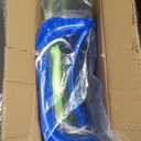 FUNLIO Toddler Swing with Foldable Metal Stand for Toddlers Aged 1~10 Years, 3-in-1 Baby Swing Set with 4 Sandbags for Backyard/Indoor/Outdoor Play, Easy to Assemble & Store - Bluegreen