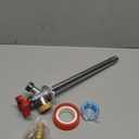 Boltigen 10inch Anti-Siphon Frost Free Sillcock, No Lead Brass Frost Proof Outdoor Water Faucet, 1/2" Push-to-Fit Connector X 3/4'' GHT Hose Bib Frost Free Outdoor