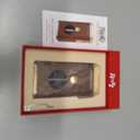 All-in-one Torch Lighter with Holder, Pop Out Cutter, and Dual Jet Flame, Gifts for Men, Multi-Functional Lighter Accessories, Adjustable & Windproof Flame, Refillable Butane Lighter for Travel (Brown and Gold)