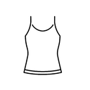 Grey String Top Medium