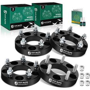 YHTAUTO 5x4.5 Wheel Spacers 1 Inch Compatible with Chrysler, Dodge, Jeep Models, Prowler, Town & Country, Voyager, Caravan 5x114.3mm Tire Spacers with M12x1.5 Studs 71.6mm Center Bore, Not Hubcentric