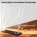 180 Adjustable Acrylic Sign Holder 8.5"x11", Magnetic Table Paper Display Stands with Solid Bases For Office, Double-Sided Clear Code Sign Menu Holder For Store