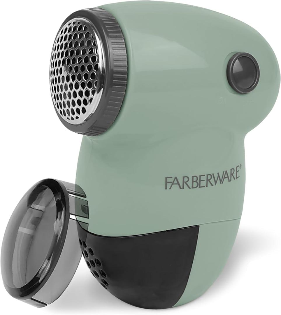 Farberware Fabric Shaver & Lint Remover for Clothes Battery Operated Lint Shaver with Triple Blades, Sweater Shaver to Remove Pilling for Clothing, Couch, Furniture, Fuzz, Lint Balls