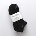 Calvin Klein Boys' No Show Performance Athletic Socks (6-Pack) (Black)