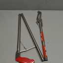 50" Collapsible Snake Grabber Tongs, Stainless Steel Snake Catcher Tool with Wide Jaws & Non-Slip Handle  Humane Reptile Handling Tool for Home, Yard & Outdoor Safety (Red)