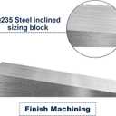 8PCS Metal Wedge Shims Triangle Flange Wedge Steel Wedges for Welding Silver Metal Flange Wedge Pipe Fitting Welding Tool 4.7 x 2.4 x 0.79 inch Steel Wedge Set