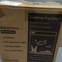 Coospider 5 Gallon Glass Fish Tank, Aquarium Starter Kit, Simpel Self-Cleaning Aquarium Kit with Ultra-Quiet Filter Pump, 3-Color LED Lights, Temp Monitoring for Fish, Shrimp, Kids Gift Ideas