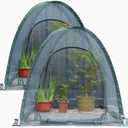 Pop up Gardening Net Cover,36x36x39 inch Pack of 3 Pest Guard Cover for Vegetables Fruits Durable Plant Gardening Net,Pop-Up Chicken Pen for Small Animals Outdoor Run and Pet Enclosure