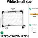 Soccer Goal,Small Soccer Goals for Kids, Foldable Mini Soccer Goal Set with Portable Soccer Net for Kids, Kid Soccer Goal for Indoor Outdoor Backyard Play, Soccer Toy Gift for Children