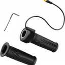 Full Twist Throttle for Speedrid, Upgrade 12-72V Wide Voltage 3 Pin EBike Throttle Grips with Waterproof Connector, for Electric Bikes & Scooters, 22.2mm Handlebar Compatible