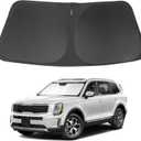Windshield Sun Shade Fit for 2020 2021 2022 2023 2024 2025 Kia Telluride Accessories Sunshade Shield Blocker Fodable Sun Visor Protector
