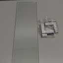 KES Bathroom Shelf Tempered Glass Shelf, 20 Inch Rectangular Glass 8mm-Thick Extended Wall Mount Polished Chrome, BGS3201