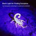 GLOSSDAY UV Flashlight Black Light, 100 LED Black Light Flashlight for Dog/Cat Pet Detector, Scorpions Finder