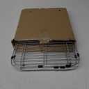 Orgneas Sink Protectors for Kitchen Sink, Universal Double Bowl Sink Bottom Grid 13.2"x11.6"x1.25", 304 Premium Stainless Steel Kitchen Sink Protector Grid Sink Grate Rack Rear Drain 2 Packs
