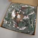 24 Inch Winter Wreaths for Front Door Outside, Outdoor Winter Wreath with White Owl,Pine Cones,Cedar and White Berries,Artificial Snowy Winter Hanging Decorations for Home Wall Firplace Decor