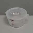 Cambro RFSCW2135 Camwear 2-Quart Clear Round Food Storage Container with Cambro RFSCWC2135 Clear Round Lid
