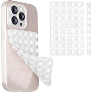 Silicone Suction Cup Phone Case Mount Double Sided, Phone Accessories Hands-Free Strong Grip Holder for Selfies and Videos