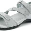 UBFEN Womens Hiking Comfortable Sport Walking Sandals Outdoor Athletic Water Sandals with Three Adjustable Straps, Size: 6