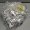 Meanplan 43 Pack Airless Pump Jars Set 1.7/1/0.7/0.5/0.34/0.17oz Clear Skincare Containers with Label Bag Refillable Makeup Skincare Travel Size Empty Bottles for Toiletries, Lotion, Liquid, Cream