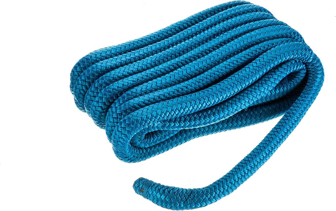 Seachoice Double-Braid Nylon Dock Line (Standard, Blue)