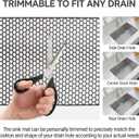 Sink Protectors for Kitchen Sink - Grey 28.34" x 15.74" Silicone Sink Mat - Can DIY Drain Holes - Non-slip Heat Resistant Liner for Bottom of Farmhouse Porcelain Stainless Steel
