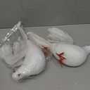 Hemoton 2Pcs Lifelike Artificial Foam Doves White Feathered Pigeon Birds for Wedding and Garden Decoration Elegant Outdoor Decor Accents for Parties and Events