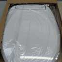 Brondell L60-EW LumaWarm Heated Nightlight Elongated Toilet Seat, White