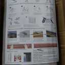 2" Slats Wood Blinds for Indoor Windows: Solid Wooden Blackout Blinds & Shades, Black Out Privacy Horizontal Blinds for Home Bedroom Bathroom Living Room Windows and Doors 22.5" WX48 H Warm Brown