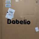 Babelio Baby Gate for Stairs, Kitchen & Doorways, No Bottom Bar| One-Handed Operation| Auto-Close| Hardware Mount (Drill Needed) Safety Dog/Pet Gate (Black - B17, 26-43" W, 28" H)