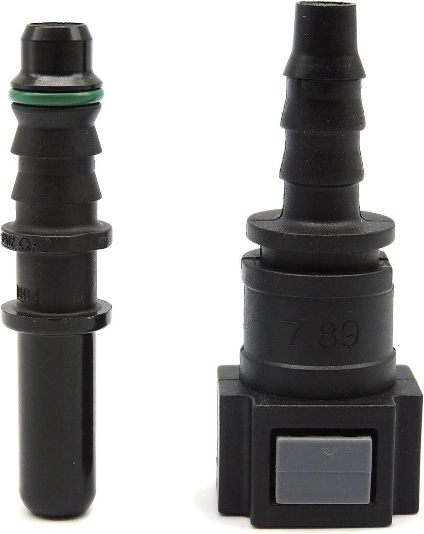 HiSport Fuel Line Hose Quick Release Connect - 7.89mm 5/16 T8 in Male & Female Nylon Straight Push-On Connector