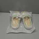 TYOMXA Smile Face Straw Cute Slide For Women Slippers Sandals Shower Shoes Women Clean Girl Aesthetic Shower Shoes (Green, 9, 9)