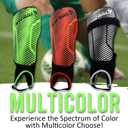 Vizari Matera Soccer Shin Guards with Adjustable Straps for Adult & Kids - Green/Black, XXS, Lightweight & Durable Football Shin Pads with Ankle Protection