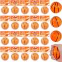 LiYiQ 24Pcs 2.36 Inch Basketball Stress Balls Mini Foam Squeeze Balls for Basketball Party Favors Basketball Party Decorations Basketball Goodie Bag Stuffers
