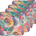 EHouseHome Patio Chair Seat Cushion Covers,Washable UV Resistant Slip Covers Replacement,Waterproof Outdoor Furniture Cushion Pillow Seat Cover for Couch,Garden,Sofa,22"20"4"(4 Covers Only,Monica)