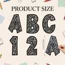 162 Pcs 7'' Bulletin Board Letters for Classroom Alphabet Numbers Combo Set