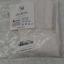 Cafe Curtain 18 Inch Length Pinch Pleat Sheer Linen Farmhouse Tiny Window 1 Single Panel Curtain for Kitchen,24x18 in Long (Natural)