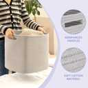 OIAHOMY Storage Cubes, 13 Inch Cube Storage Organizer, Collapsible Storage Bins, Baskets for Organizing, Storage Bins for Shelves-Grey, 2-PACK