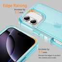 Compatible with iPhone 16 Plus Case with HD Screen Protector, Heavy Duty Shockproof [3 in 1] Clear Phone Cases for iPhone 16 Plus 6.7" (Blue)