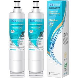 ICEPURE Alkaline 4396508 Refrigerator Water Filter Replacement for EDR5RXD1, EveryDrop Filter 5, Whirlpool 4396510, 4392857, 4396547, 9085, NL300, LC400V, PNL240V, WF-NLC240V WF285, Enhances PH, Pack Of 2