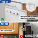 Cabinet Protector Edge Guard (Pack of 6), 24" Clear PVC Cabinet Edge Protectors for 3/4" Thick Kitchen Cabinets Doors Slip-On No-Tool Sliding Installation