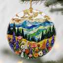 Mountain Wildflower Ornaments, Christmas Ornaments: Christmas Tree Decorations, Holiday Decor, Stocking Stuffers, Gift Ideas, Xmas Gifts & Gifts for Nature Lover