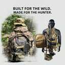 BEAUTI4U Hunting Backpack Outdoor Gear Hunting Pack, Extra Large Backpack with Waterproof Rain, Military Tactical Hiking Expandable Backpack