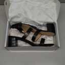 DREAM PAIRS Women's Two Strap Open Toe Low Block Chunky Heels Sandals Dress Pumps Casual Summer Mules Shoes (7)