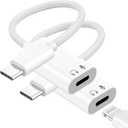 [Apple MFi Certified] USB C to Lightning Headphone Audio Adapter,2 Pack Type C Male to Female Lightning Earphone Converter, Compatible with iPhone 17/16/15 Plus/Pro/Max, iPad, MacBook